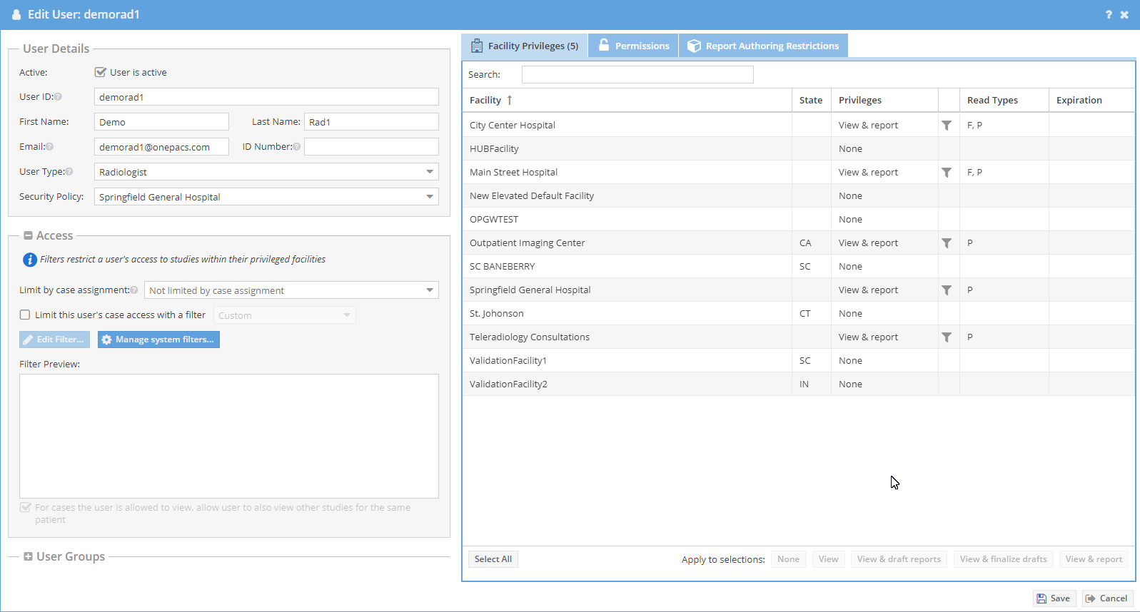Login Onepacs Login pages Info